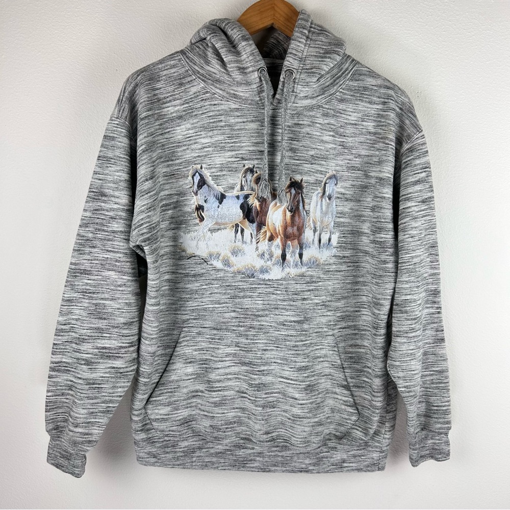 Esy Surf Co. Women’s Casual Western Cynthie Fisher Wild Horses Hoodie Size M